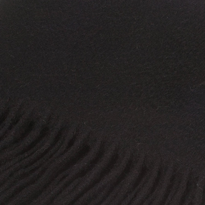 Edinburgh 100% Lambswool Scarf Black - Heritage Of Scotland - BLACK