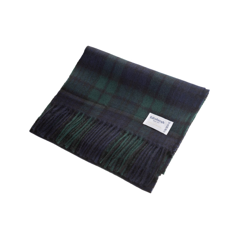 Edinburgh 100% Lambswool Scarf Black Watch - Heritage Of Scotland - BLACK WATCH