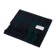 Edinburgh 100% Lambswool Scarf Black Watch Double Scale - Heritage Of Scotland - BLACK WATCH DOUBLE SCALE