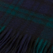 Edinburgh 100% Lambswool Scarf Black Watch Double Scale - Heritage Of Scotland - BLACK WATCH DOUBLE SCALE
