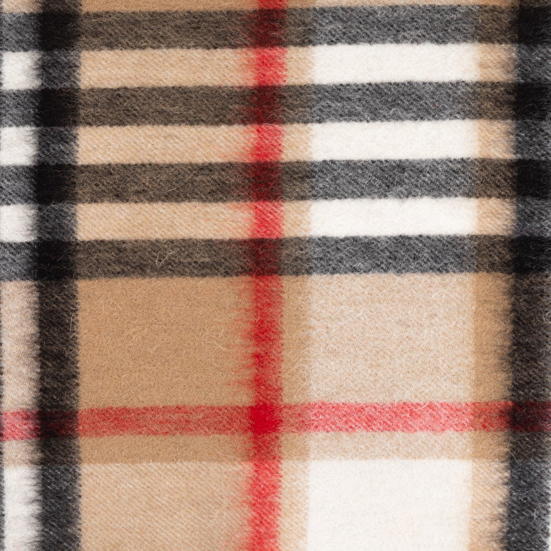 Edinburgh 100% Lambswool Scarf Chequer Camel And Grey (24538) - Heritage Of Scotland - CHEQUER CAMEL AND GREY (24538)