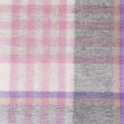 Edinburgh 100% Lambswool Scarf Chequer Tartan Beige/Rose - Heritage Of Scotland - CHEQUER TARTAN BEIGE/ROSE