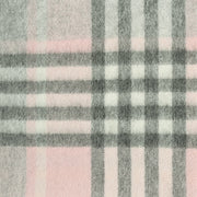 Edinburgh 100% Lambswool Scarf Chequer Tartan Light Pink And Grey - Heritage Of Scotland - CHEQUER TARTAN LIGHT PINK AND GREY