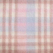 Edinburgh 100% Lambswool Scarf Cluster Gingham 27622 Lilac/Pink/White - Heritage Of Scotland - CLUSTER GINGHAM 27622 LILAC/PINK/WHITE