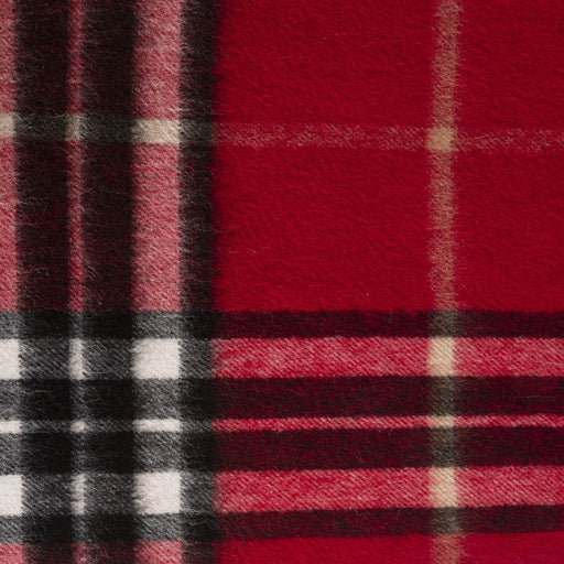 Edinburgh 100% Lambswool Scarf Enlarged Off Ctr Scotty Thom Red - Heritage Of Scotland - ENLARGED OFF CTR SCOTTY THOM RED