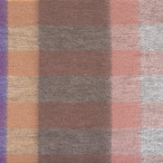 Edinburgh 100% Lambswool Scarf Giant Chequer Dark Pink And Purple 2468 - Heritage Of Scotland - GIANT CHEQUER DARK PINK AND PURPLE 2468