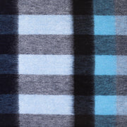 Edinburgh 100% Lambswool Scarf Giant Chequer Navy/Blue - Heritage Of Scotland - GIANT CHEQUER NAVY/BLUE