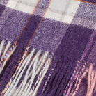 Edinburgh 100% Lambswool Scarf Henold - Blackberry/Blue/Camellia - Heritage Of Scotland - HENOLD - BLACKBERRY/BLUE/CAMELLIA