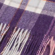 Edinburgh 100% Lambswool Scarf Henold - Blackberry/Blue/Camellia - Heritage Of Scotland - HENOLD - BLACKBERRY/BLUE/CAMELLIA