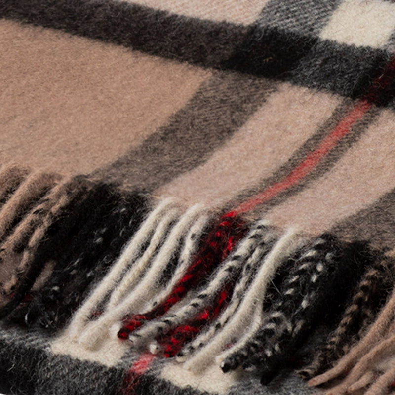 Edinburgh 100% Lambswool Scarf Large Off Centre Thomson Camel - Heritage Of Scotland - LARGE OFF CENTRE THOMSON CAMEL