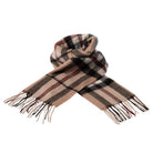 Edinburgh 100% Lambswool Scarf Large Off Centre Thomson Camel - Heritage Of Scotland - LARGE OFF CENTRE THOMSON CAMEL