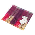 Edinburgh 100% Lambswool Scarf Multi Windowpane - Ginger/Plum - Heritage Of Scotland - MULTI WINDOWPANE - GINGER/PLUM