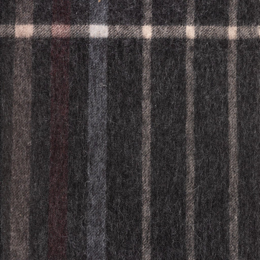 Edinburgh 100% Lambswool Scarf Oversized Check Taupe - Heritage Of Scotland - OVERSIZED CHECK TAUPE