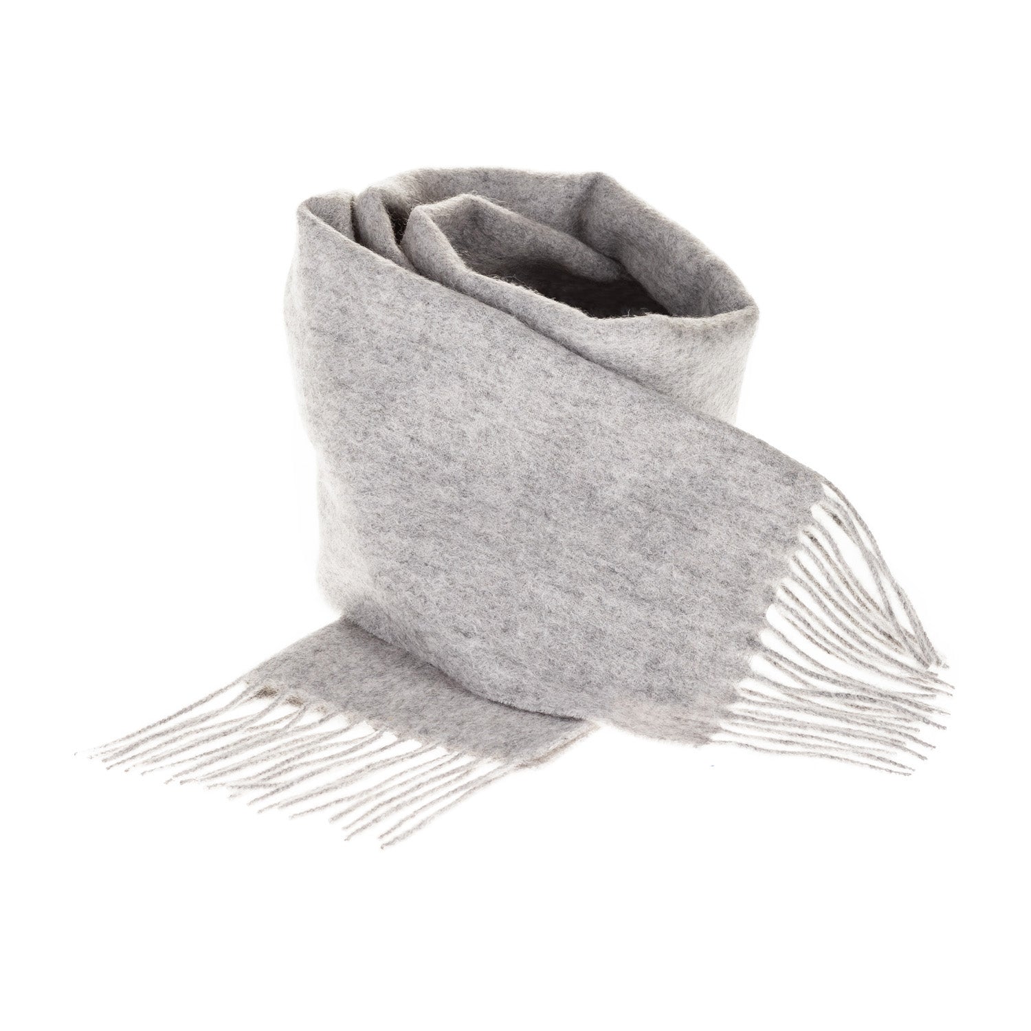 Edinburgh 100% Lambswool Scarf Oyster Grey - Heritage Of Scotland - OYSTER GREY
