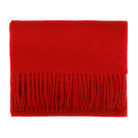 Edinburgh 100% Lambswool Scarf Red Rouge - Heritage Of Scotland - RED ROUGE