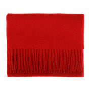 Edinburgh 100% Lambswool Scarf Red Rouge - Heritage Of Scotland - RED ROUGE