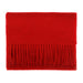 Edinburgh 100% Lambswool Scarf Red Rouge - Heritage Of Scotland - RED ROUGE