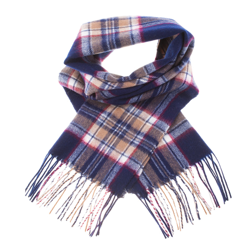 Edinburgh 100% Lambswool Scarf Stewart Navy - Heritage Of Scotland - STEWART NAVY