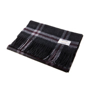 Edinburgh 100% Lambswool Scarf Thomson Charcoal - Heritage Of Scotland - THOMSON CHARCOAL