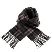 Edinburgh 100% Lambswool Scarf Thomson Charcoal - Heritage Of Scotland - THOMSON CHARCOAL