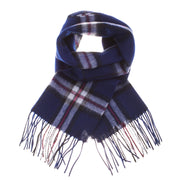 Edinburgh 100% Lambswool Scarf Thomson Navy - Heritage Of Scotland - THOMSON NAVY