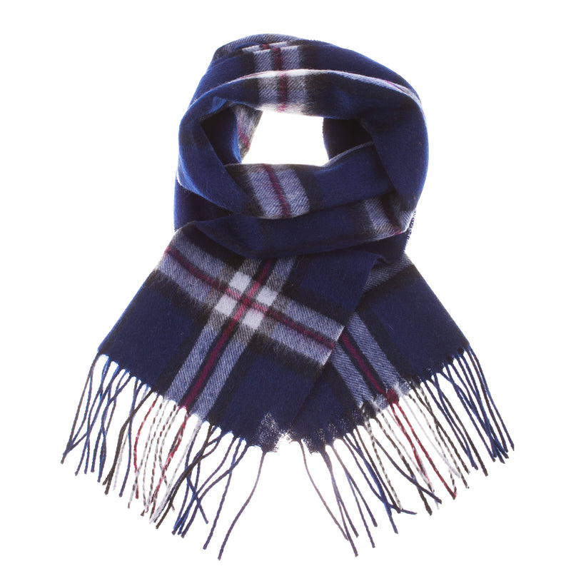 Edinburgh 100% Lambswool Scarf Thomson Navy - Heritage Of Scotland - THOMSON NAVY