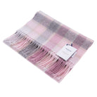 Edinburgh 100% Lambswool Tartan Scarf Artillery Check Light Pink - Heritage Of Scotland - ARTILLERY CHECK LIGHT PINK