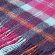 Edinburgh 100% Lambswool Tartan Scarf Baird Check Turquoise - Heritage Of Scotland - BAIRD CHECK TURQUOISE