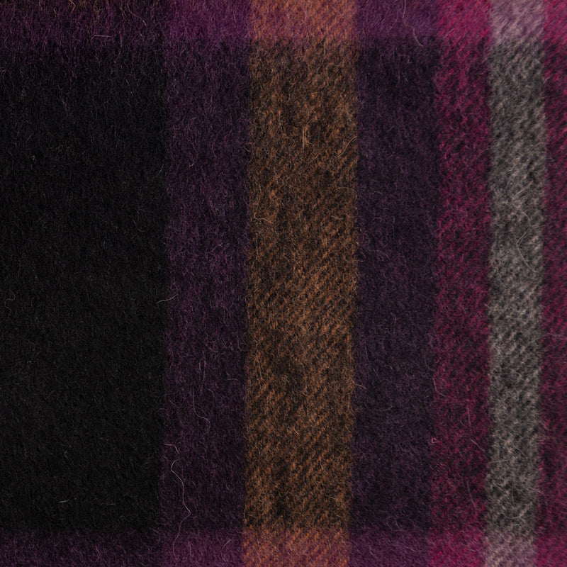 Edinburgh 100% Lambswool Tartan Scarf Deco Check Ginger - Heritage Of Scotland - DECO CHECK GINGER