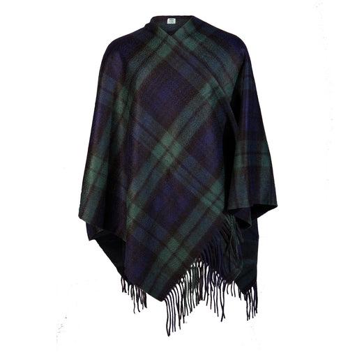 Edinburgh Cashmere Mini Cape Black Watch - Heritage Of Scotland - BLACK WATCH