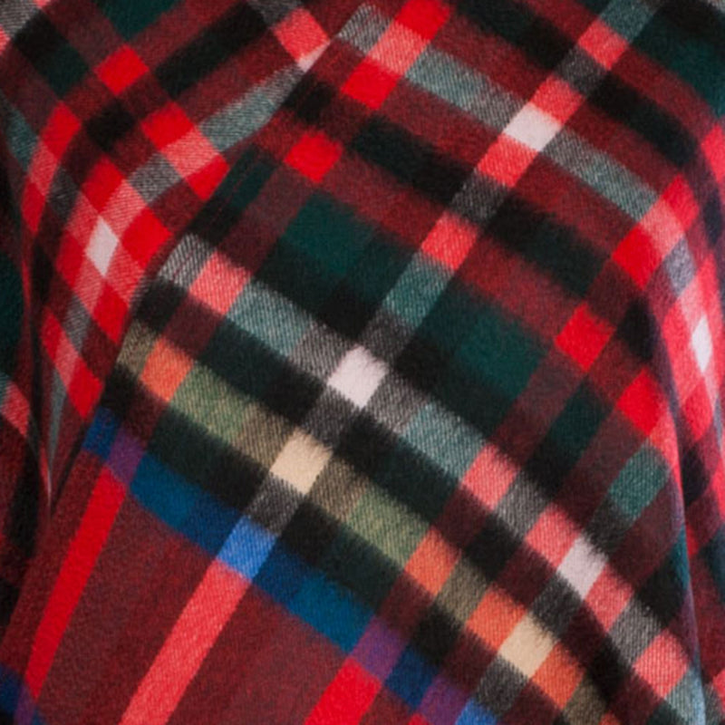 Edinburgh Cashmere Mini Cape Exploded Stewart Royal - Heritage Of Scotland - EXPLODED STEWART ROYAL