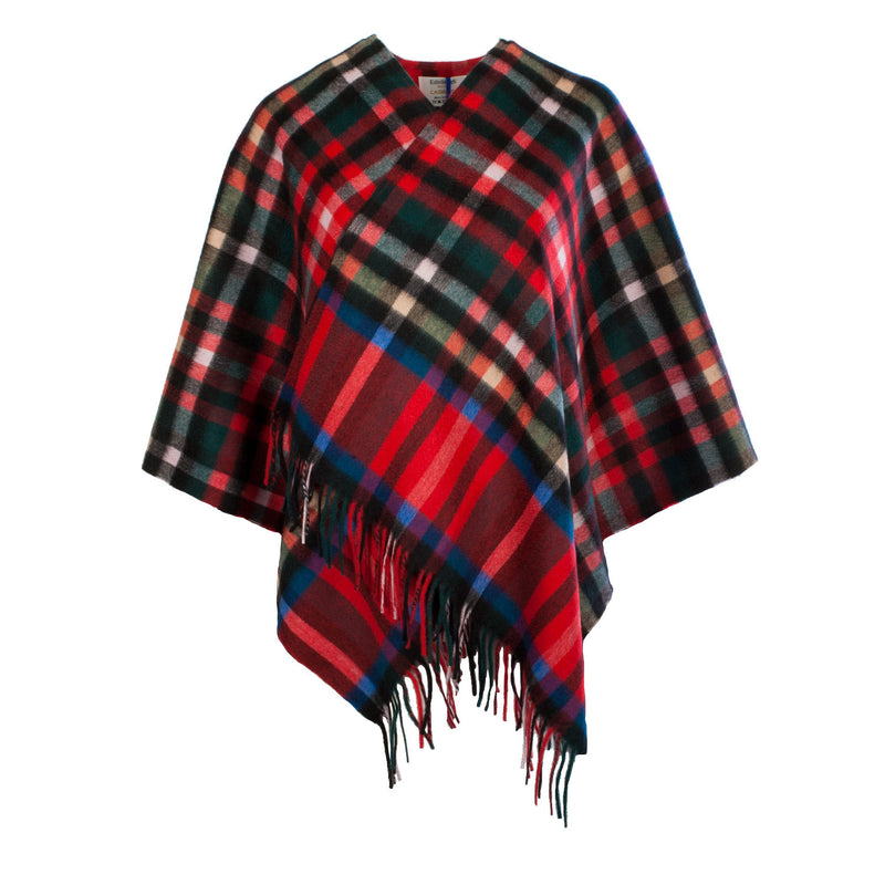 Edinburgh Cashmere Mini Cape Exploded Stewart Royal - Heritage Of Scotland - EXPLODED STEWART ROYAL