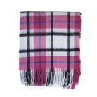 Edinburgh Cashmere Mini Cape Light Blue Check - Heritage Of Scotland - LIGHT BLUE CHECK