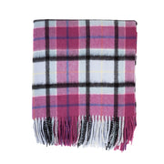 Edinburgh Cashmere Mini Cape Light Blue Check - Heritage Of Scotland - LIGHT BLUE CHECK
