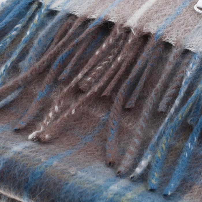 Edinburgh Cashmere Mini Scarf Stewart Muted Blue - Heritage Of Scotland - STEWART MUTED BLUE