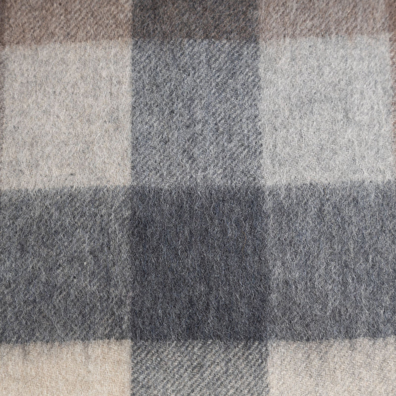 Edinburgh Cashmere Scarf 5 Square Tartan - Brown/Black - Heritage Of Scotland - 5 SQUARE TARTAN - BROWN/BLACK