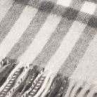 Edinburgh Cashmere Scarf Chequer Tartan - Charcoal/Light Grey - Heritage Of Scotland - CHEQUER TARTAN - CHARCOAL/LIGHT GREY
