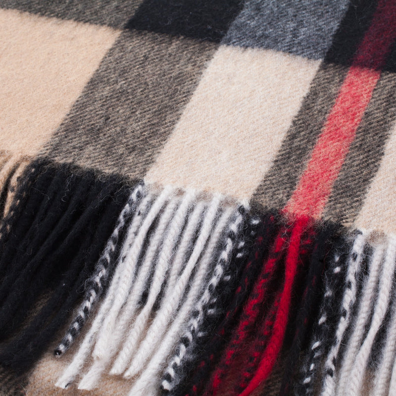 Edinburgh Cashmere Scarf Exploded Thomson Camel - Heritage Of Scotland - EXPLODED THOMSON CAMEL