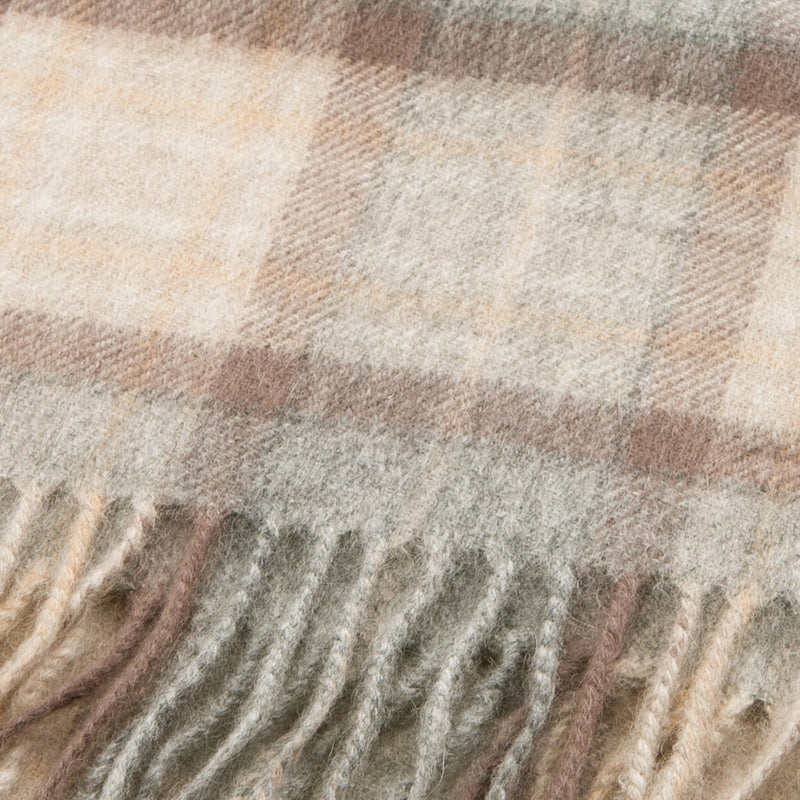 Edinburgh Cashmere Scarf Mackellar Natural - Heritage Of Scotland - MACKELLAR NATURAL