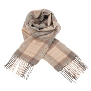 Edinburgh Cashmere Scarf Mackellar Natural - Heritage Of Scotland - MACKELLAR NATURAL