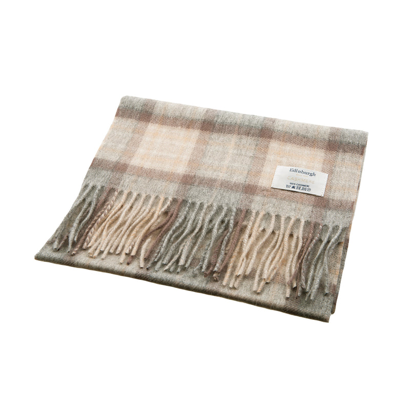 Edinburgh Cashmere Scarf Mackellar Natural - Heritage Of Scotland - MACKELLAR NATURAL