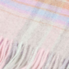 Edinburgh Cashmere Scarf Newlan Check Pink/Aqua - Heritage Of Scotland - NEWLAN CHECK PINK/AQUA