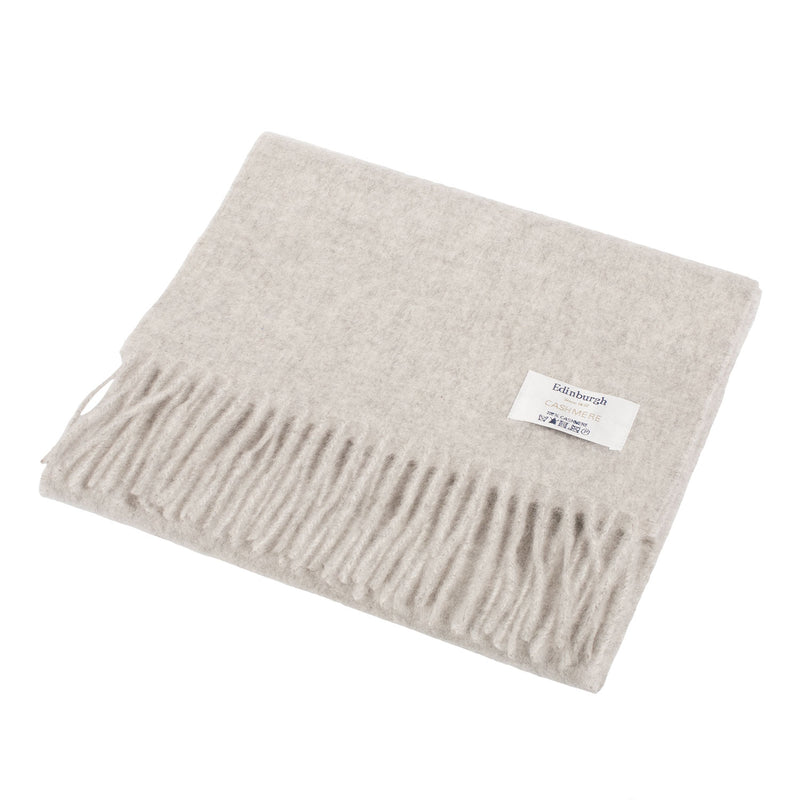 Edinburgh Cashmere Scarf Oyster Grey - Heritage Of Scotland - OYSTER GREY