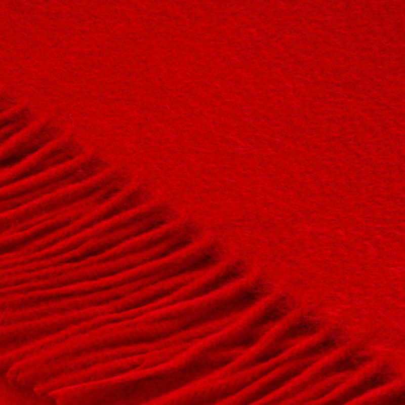 Edinburgh Cashmere Scarf Red Rouge - Heritage Of Scotland - RED ROUGE