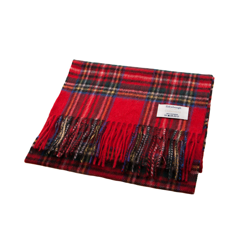 Edinburgh Cashmere Scarf Stewart Royal - Heritage Of Scotland - STEWART ROYAL