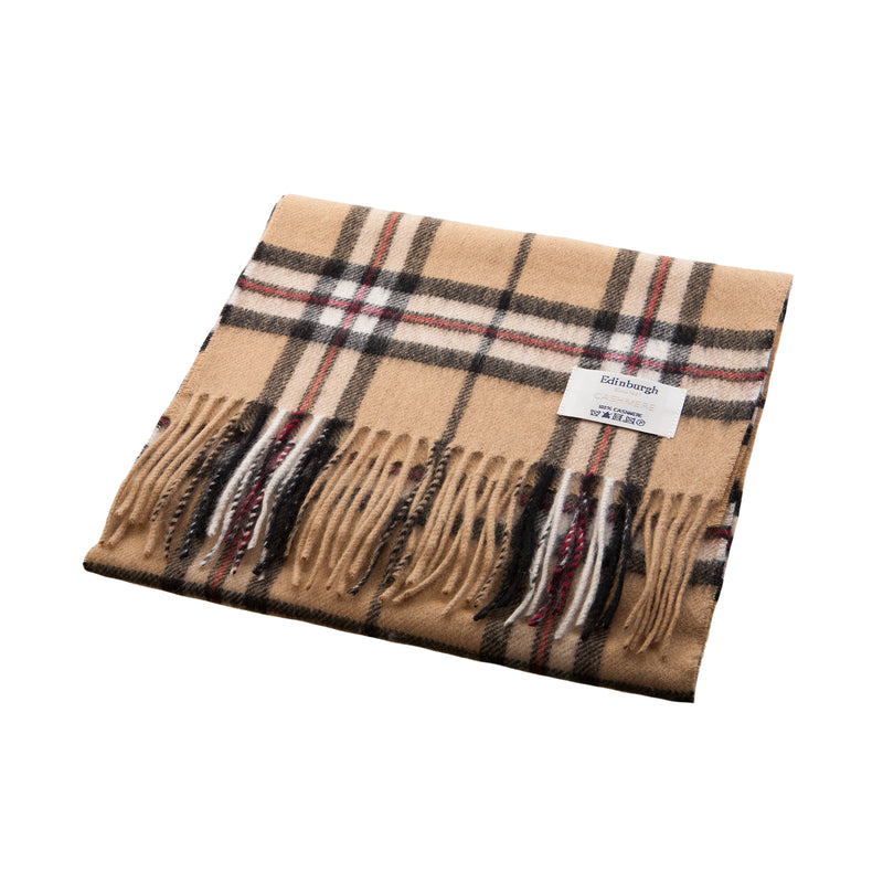 Edinburgh Cashmere Scarf Thomson Camel - Heritage Of Scotland - THOMSON CAMEL