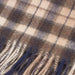 Edinburgh Cashmere Scarf Winter Check - Black/Brown - Heritage Of Scotland - WINTER CHECK - BLACK/BROWN
