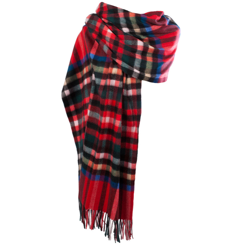 Edinburgh Cashmere Stole Exploded Stewart Royal - Heritage Of Scotland - EXPLODED STEWART ROYAL