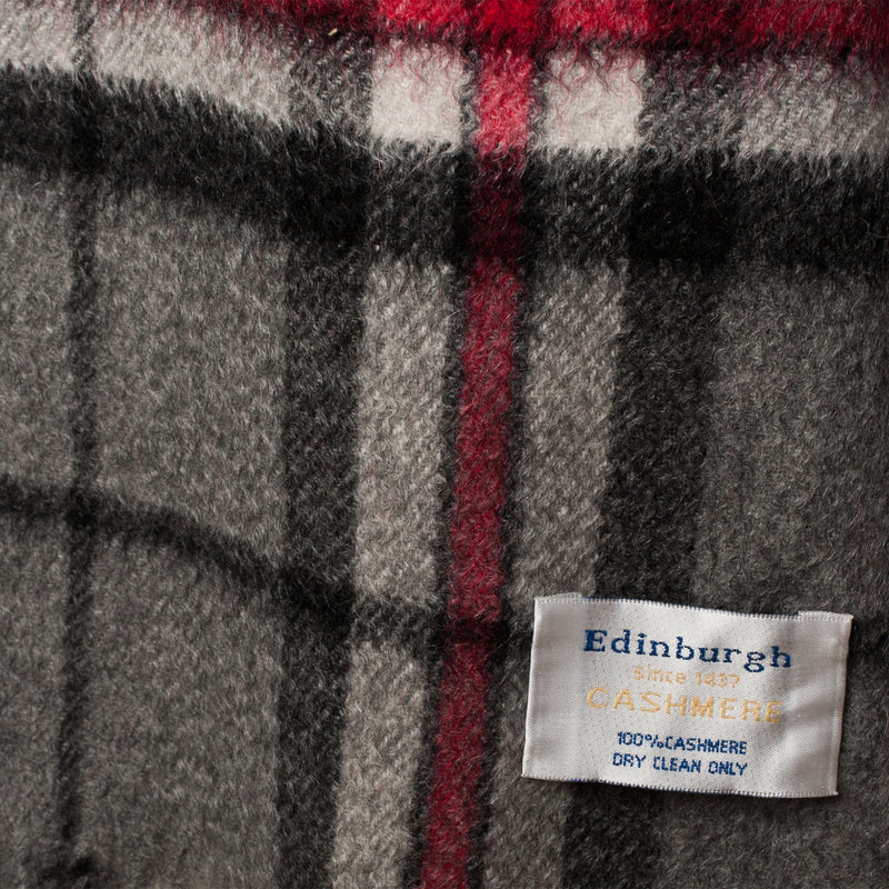 Edinburgh Cashmere Stole Thomson Grey - Heritage Of Scotland - THOMSON GREY