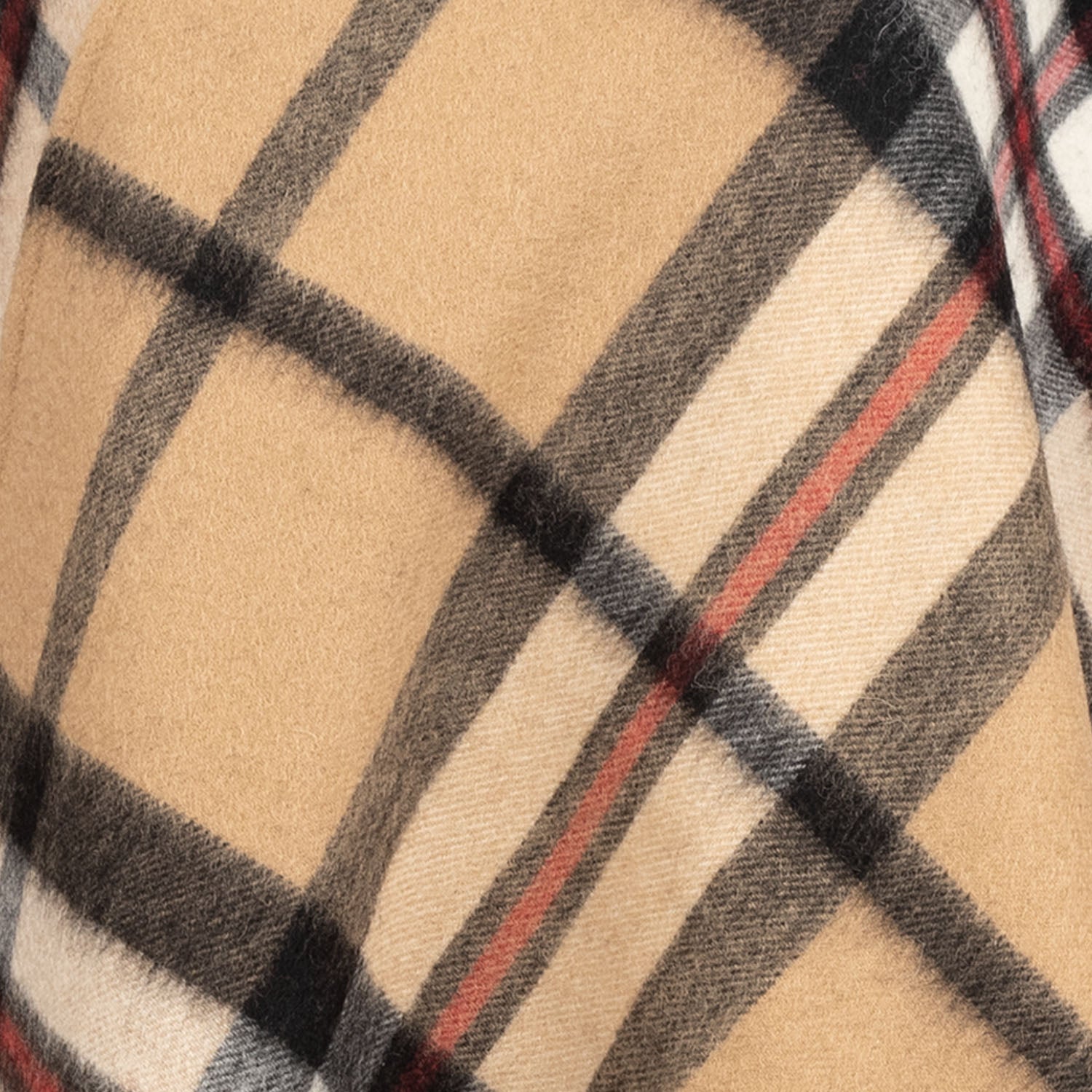 Edinburgh Lambswool Long Tartan Cape Exploded Thomson Camel - Heritage Of Scotland - EXPLODED THOMSON CAMEL